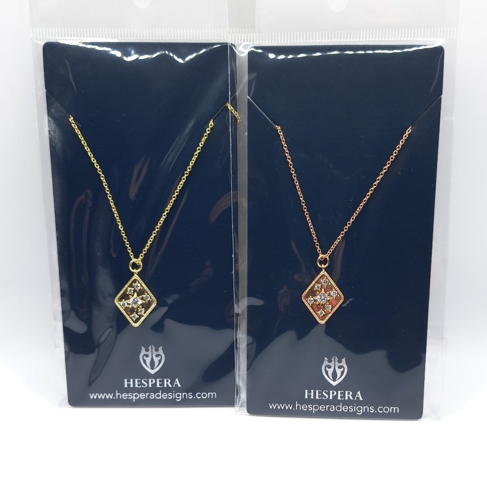 Two North Star Charm Necklaces